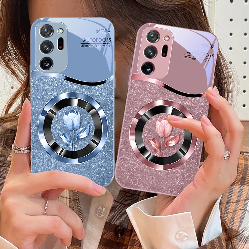 

Golden circle tulip For Samsung M 02 12 Note 8 9 10 20 A 01 A02 A03 Core 04 A05 06 10 12 13 14 15 A16 glass Ultra phone case