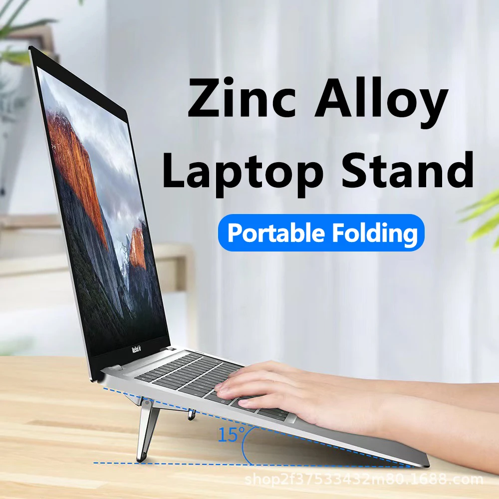 Portable Laptop Stand Aluminum Notebook Support Computer Bracket Macbook Air Pro Holder Accessories Foldable Lap Top Base For Pc