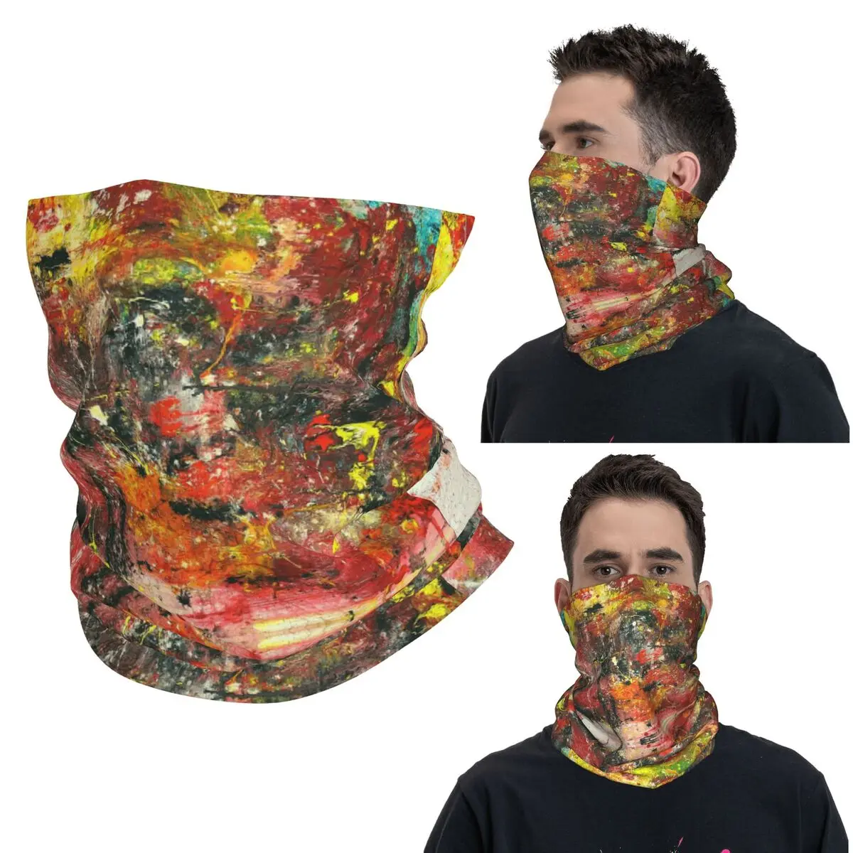

Окрашенная в галстук граффити картина маслом бандана на шею волшебный шарф с принтом многофункциональная Балаклава унисекс для взрослых
