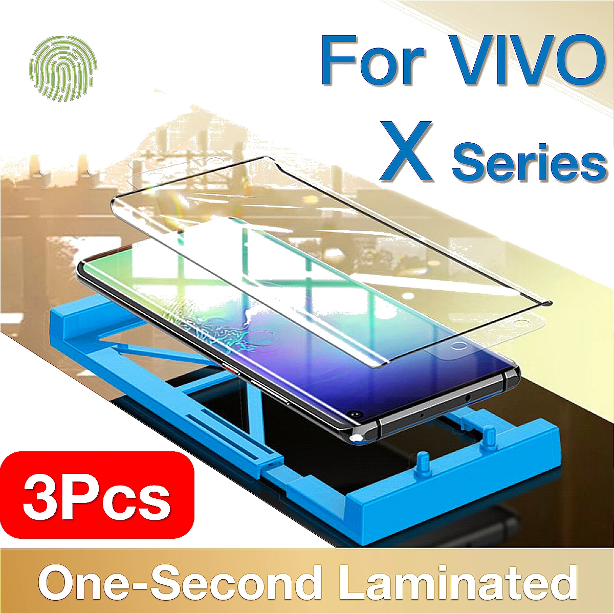 3Pcs For VIVO  X100 X50 X60 X70 80 X90 Y100 S Pro Plus Screen Protector Protective with Install Kit, Not Tempered Glass