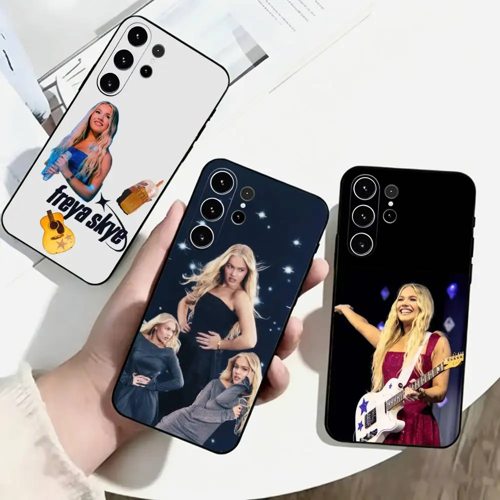 Freya-A Skye-E Singer Phone Case Black Silicone Soft For Samsung S25,S24,S21,S22,S23,S30,Ultra,S20,Plus,Fe,Lite