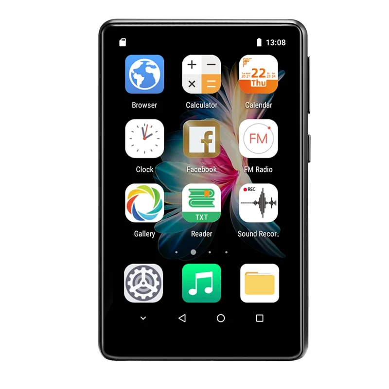 مشغل ELECT-Bluetooth 5.0 MP4 MP5 2+16G 4.0In شاشة لمس كاملة نظام Android 8.1 الذكي مع مشغل موسيقى بث سبوتيفي، D