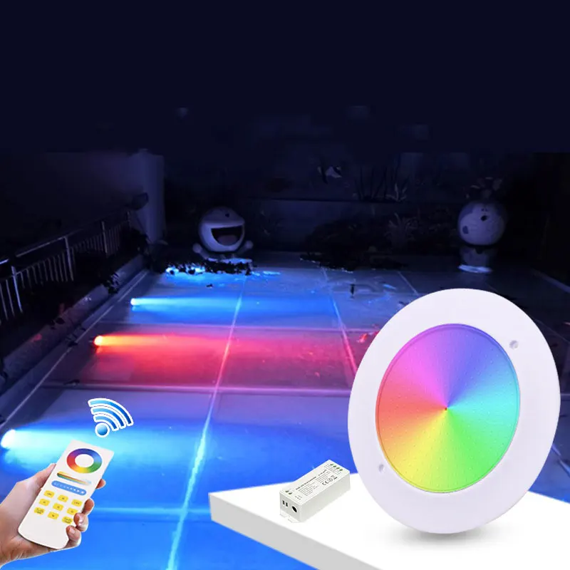 luzes da piscina da piscina ultrafinas ultra finas impermeaveis lampada subaquatica18w 25w iluminacao da paisagem ao ar livre app controle remoto para o jardim da lagoa 01