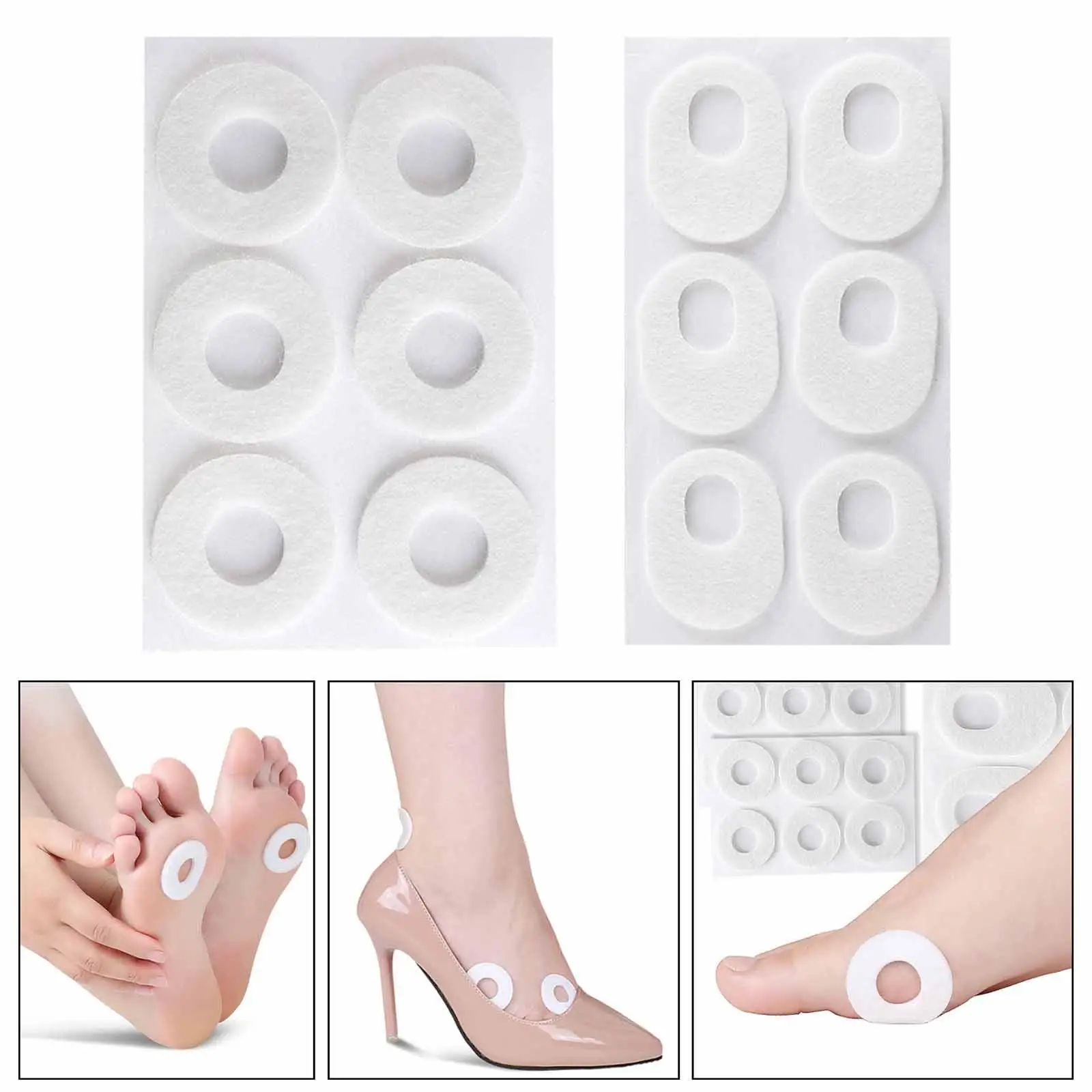 Feet Callus Remover Plaster Felt Material Cushion Patch Compression Resistant Corn Removal for Outdoor Activities