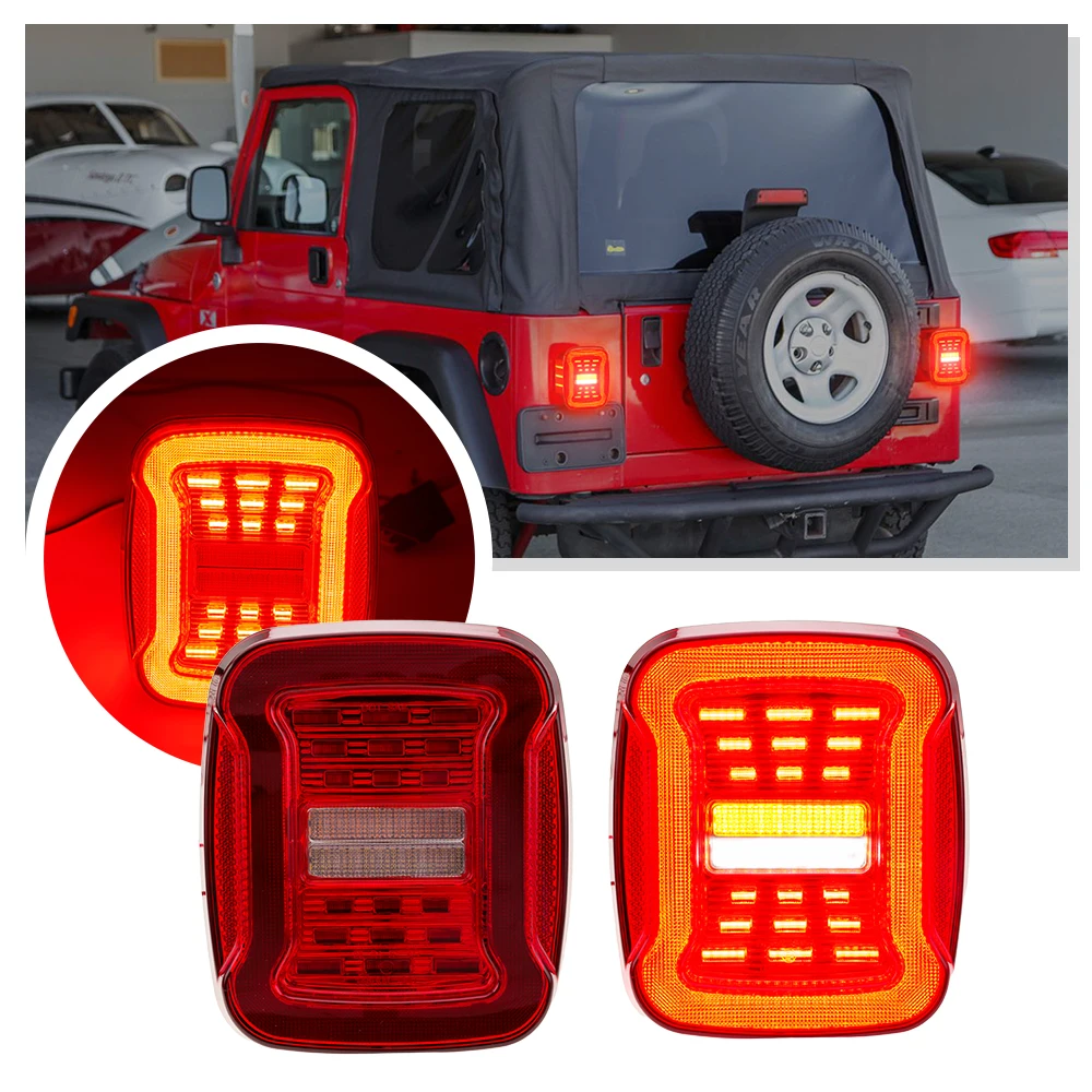2PCS Led Rear Bumpe…