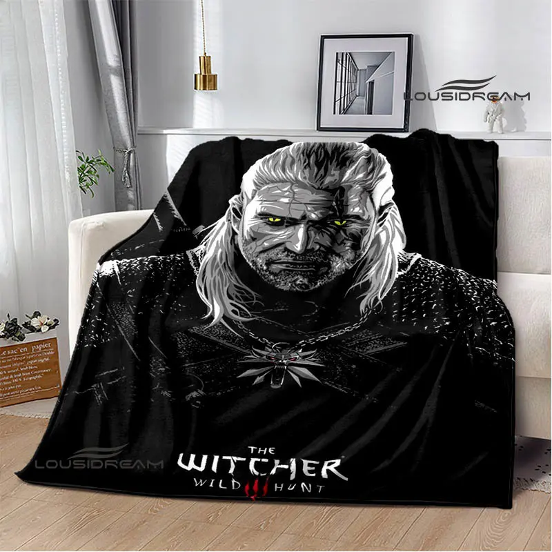 W-Witcher gioco stampa coperta flangia coperta calda coperta da picnic coperta da viaggio per la casa fodere per letto regalo di compleanno