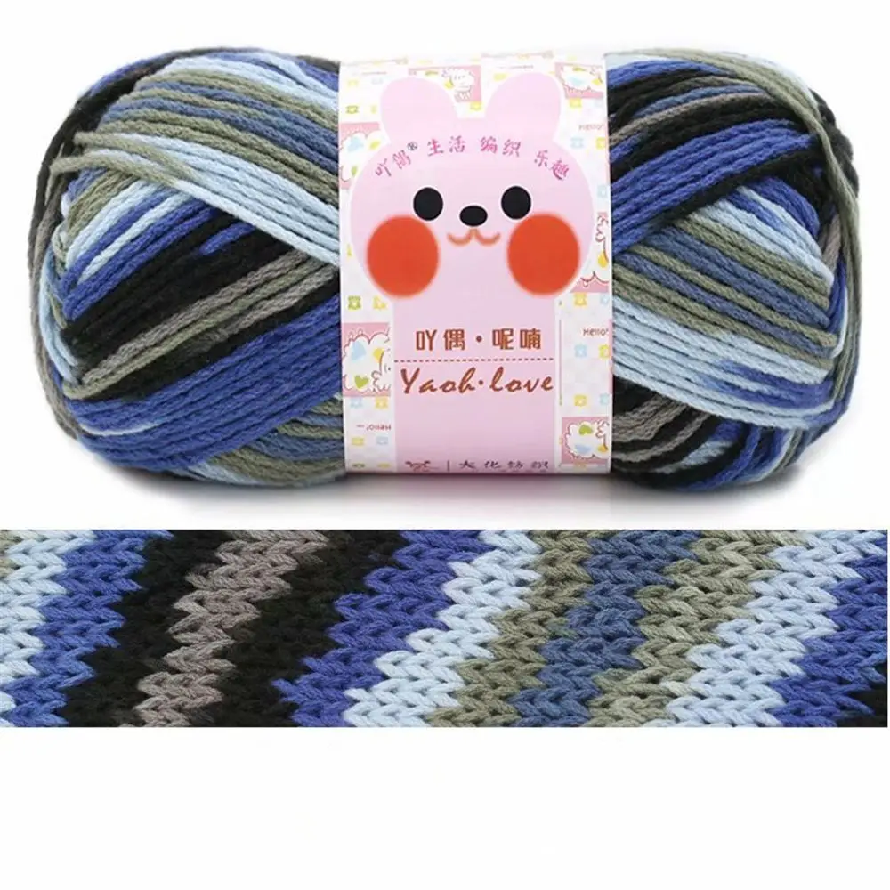 

Шарф-свитер ручной работы Шерсть ручной вязки Радужного цвета Молочная хлопковая пряжа Мягкая шерсть