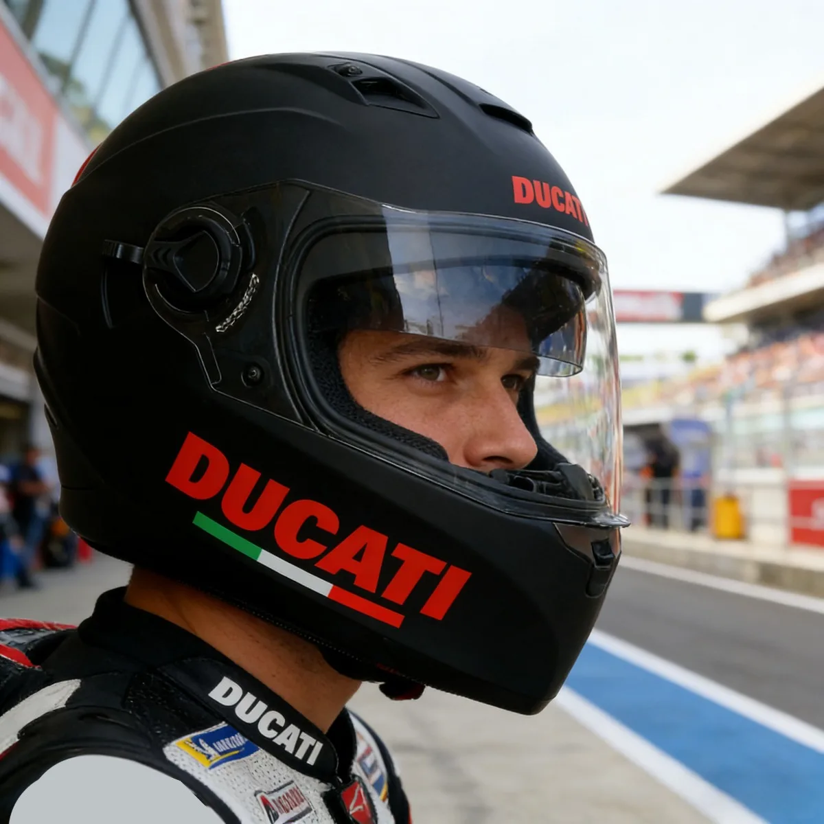 

2-шт шлем Ducati гоночная наклейка на мотоцикл наклейка