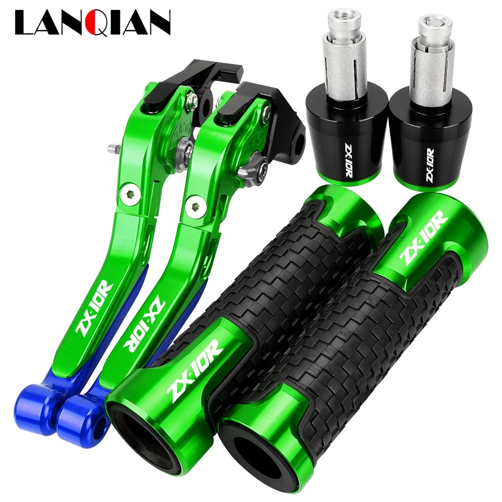 

For KAWASAKI ZX10R ZX-10R ZX 10R 2004-2005 Motorcycle Accessories Handgrips Extendable Brake Clutch Levers Handlebar Grips Ends