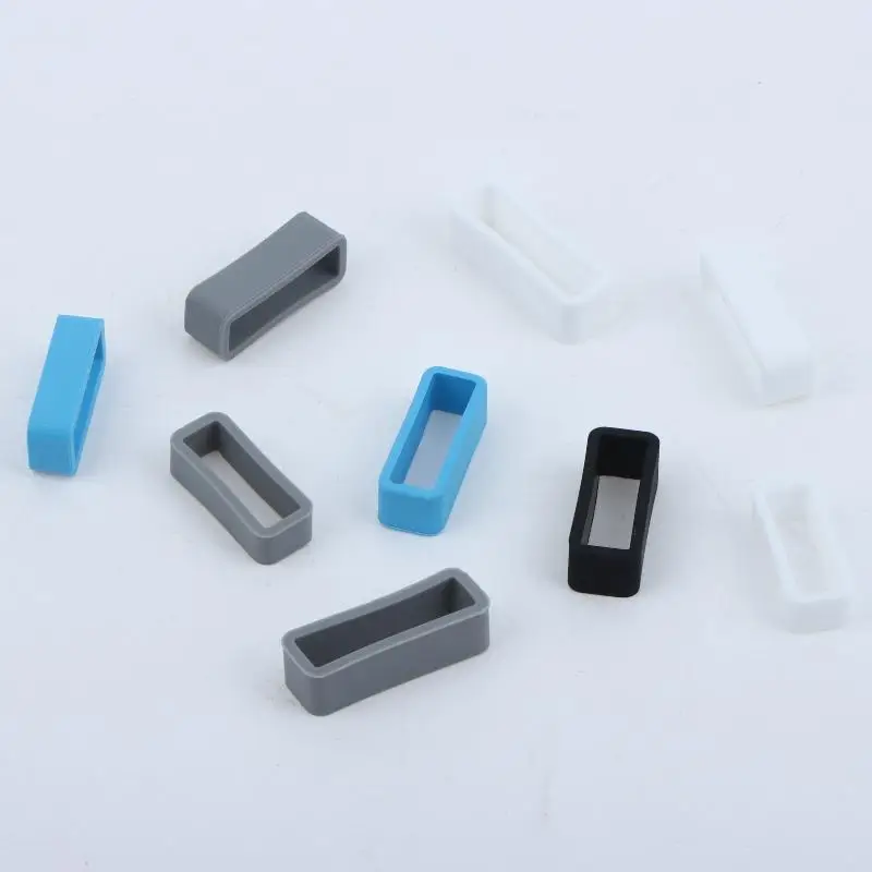 Watch Band Silicone Keepers 4Pcs Waterproof 18 20 22mm Universal Security Strap Retainer Loops for Running Sports Use