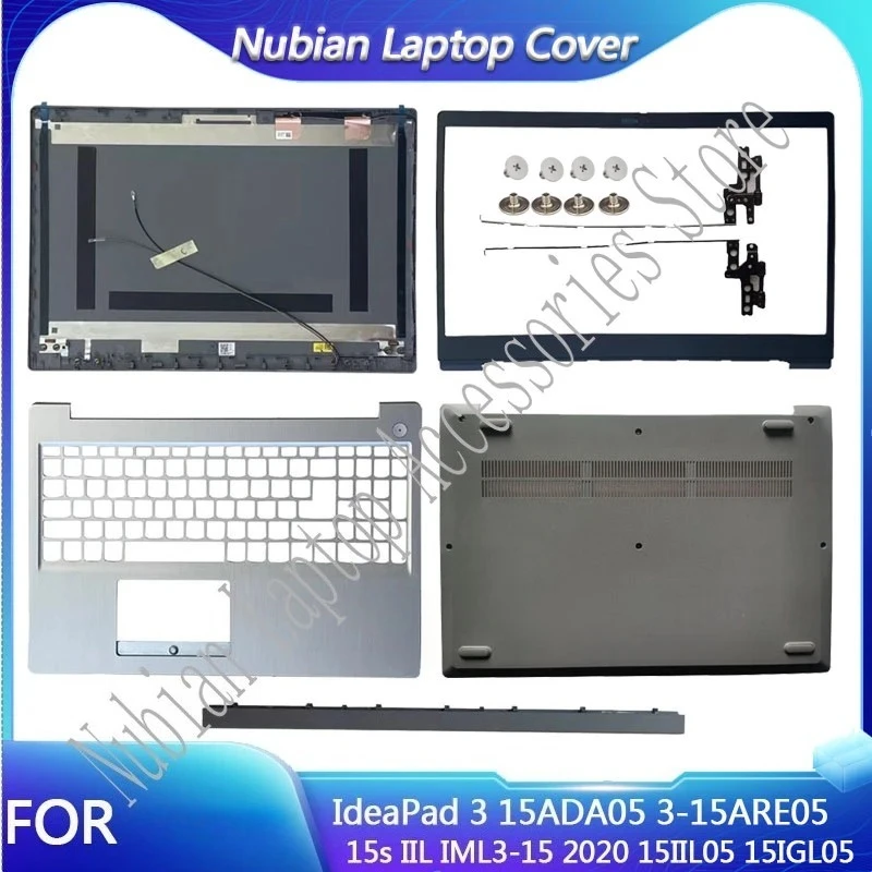 Nowe Do IdeaPad 3 15ADA05 3-15ARE05 15s IIL IML3-15 2020 15IIL05 15IGL05 Tylna Pokrywa LCD/Ramka Przednia/Palmrest/DOLNA CZĘŚĆ/Zawiasy