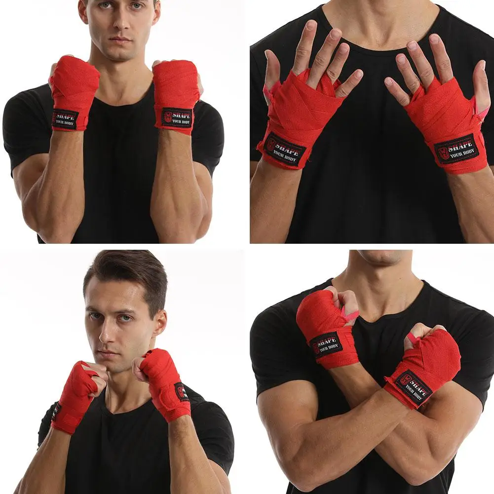 Boxing Bandage Sports Strap Sanda Kick Boxing MMA Hand Gloves Belt Boxing Wraps Wraps Bandage Sports C1T1