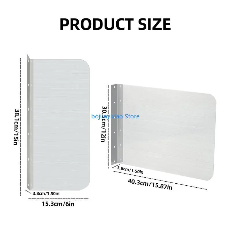 900B 2 PCS Universal Sink Side Splash Guard Wall inched Sink Plantector