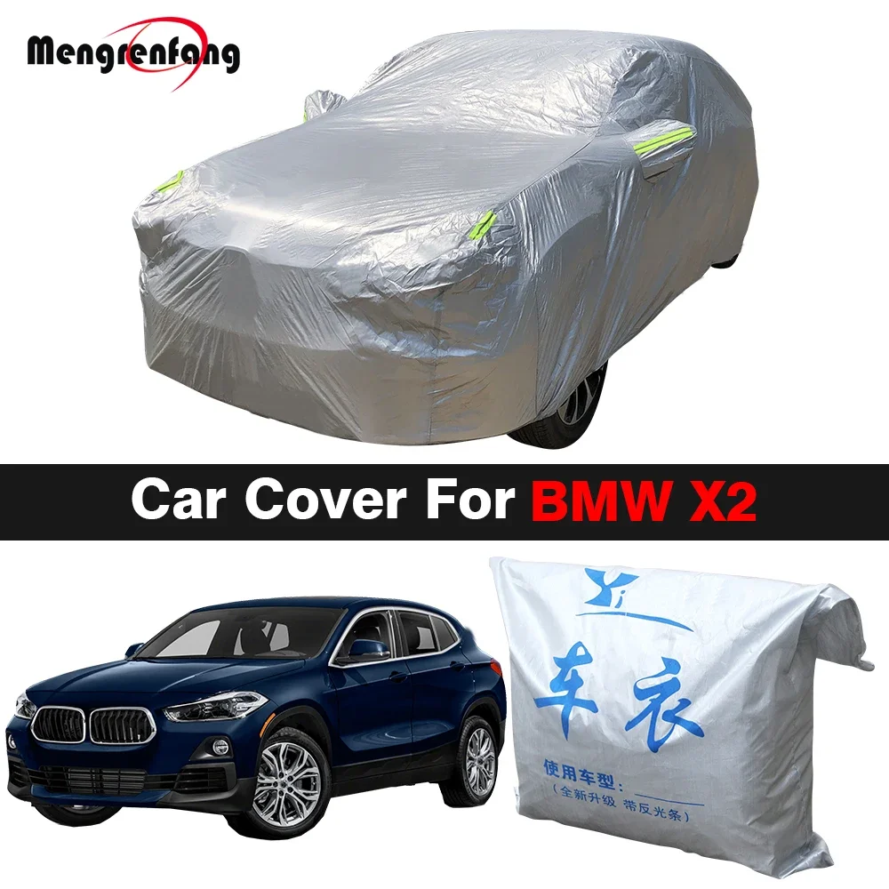 

For BMW X2 17-22 Outdoor Protection Full Car Cover Snowproof Sunshade Dustproof Universal Full Car Cover