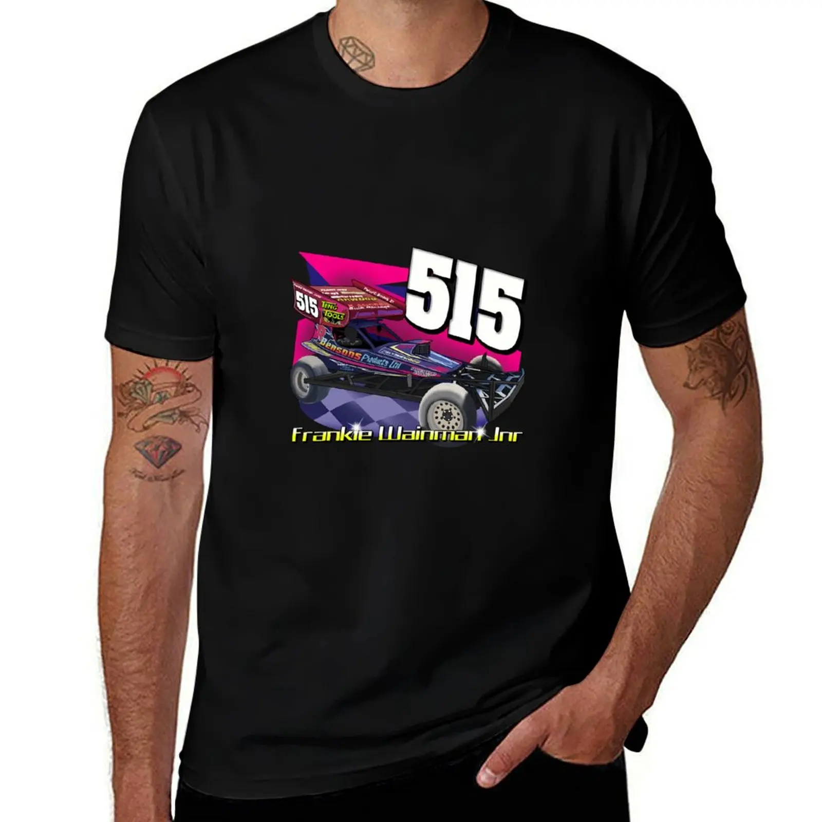 Футболка 515 Frankie Wainman Jnr Brisca F1 2021 Tarmac Car, повседневная футболка больших размеров