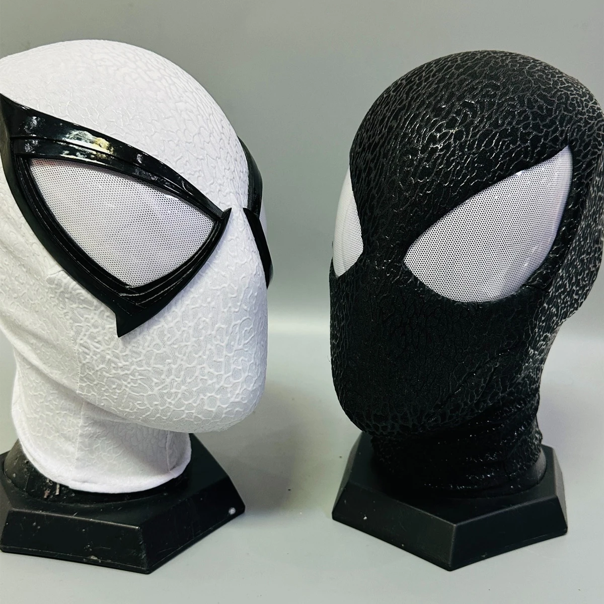 

mar-vel The Amazing Spider-Man Edward Eddie Brock White Venom Mask with Faceshell & Lenses Cosplay Helmet for Man Birthday Gift