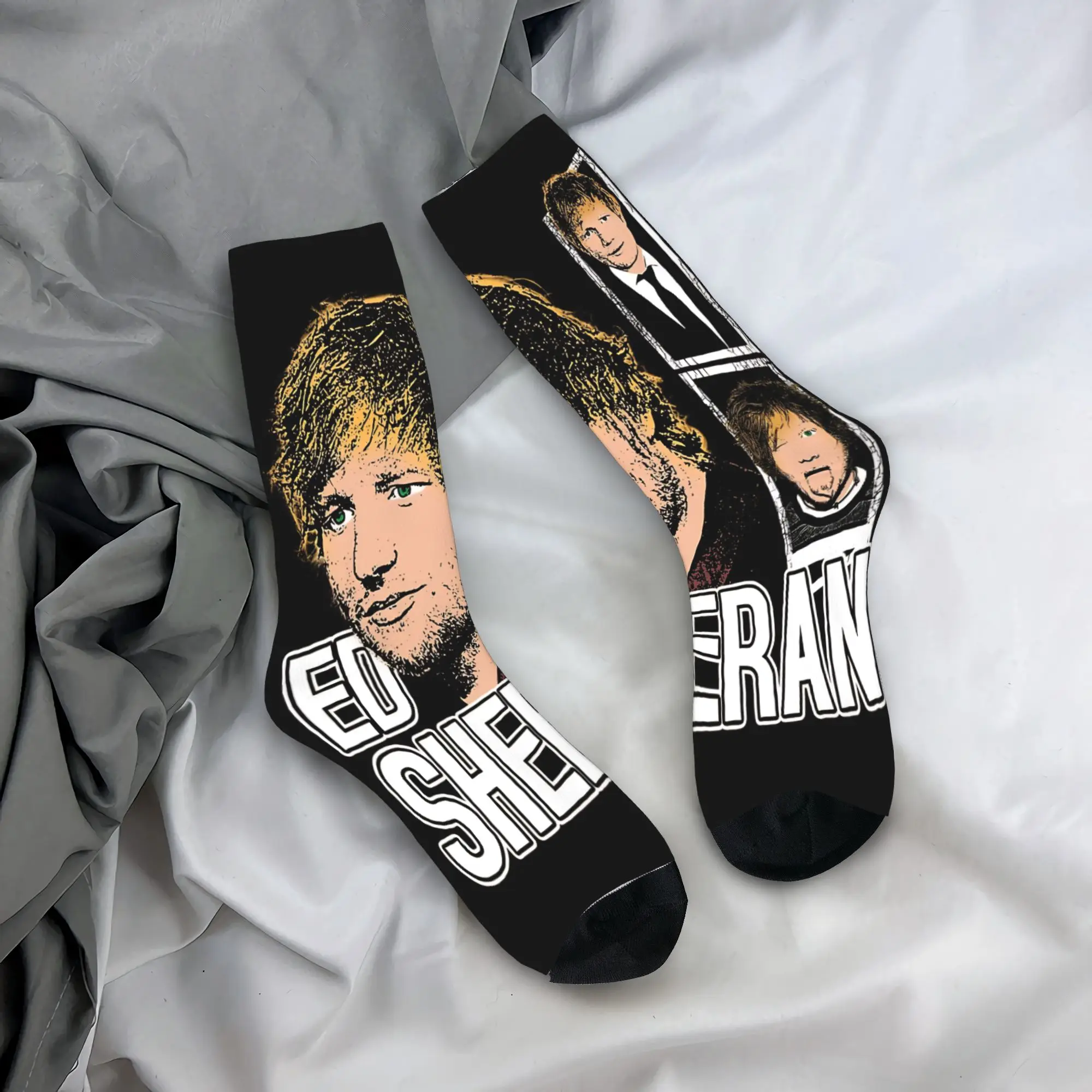 

Ed Sheeran Tour Stockings Design Современные носки Зимние нескользящие носки Мужские теплые мягкие носки для скейтборда