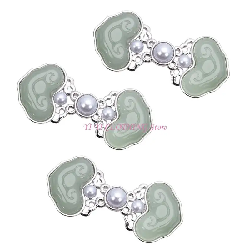 N5KF 3PCS 고대 허리 조정기 여성을위한 허리 조임자 느슨한 바지를위한 비즈 윙 진주 허리 피트니스 핀 청바지 사용
