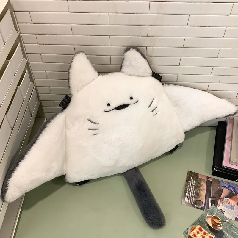 الإبداعية مانتا راي أفخم حقائب الظهر لطيف رقيق الكرتون الحيوان الكتف حقيبة كروسبودي عادية بلوشي المدرسية النساء Kawaii الهدايا