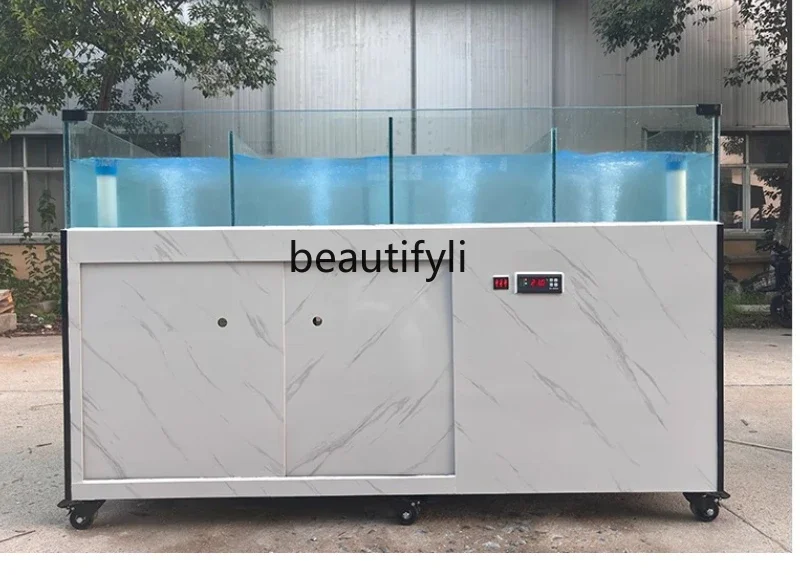 

Seafood Pool Commercial Fish Tank Aquatic Hotel Shrimp Crab Shellfish Pool Oxygen Refrigeration Integrated Single Flat Floor