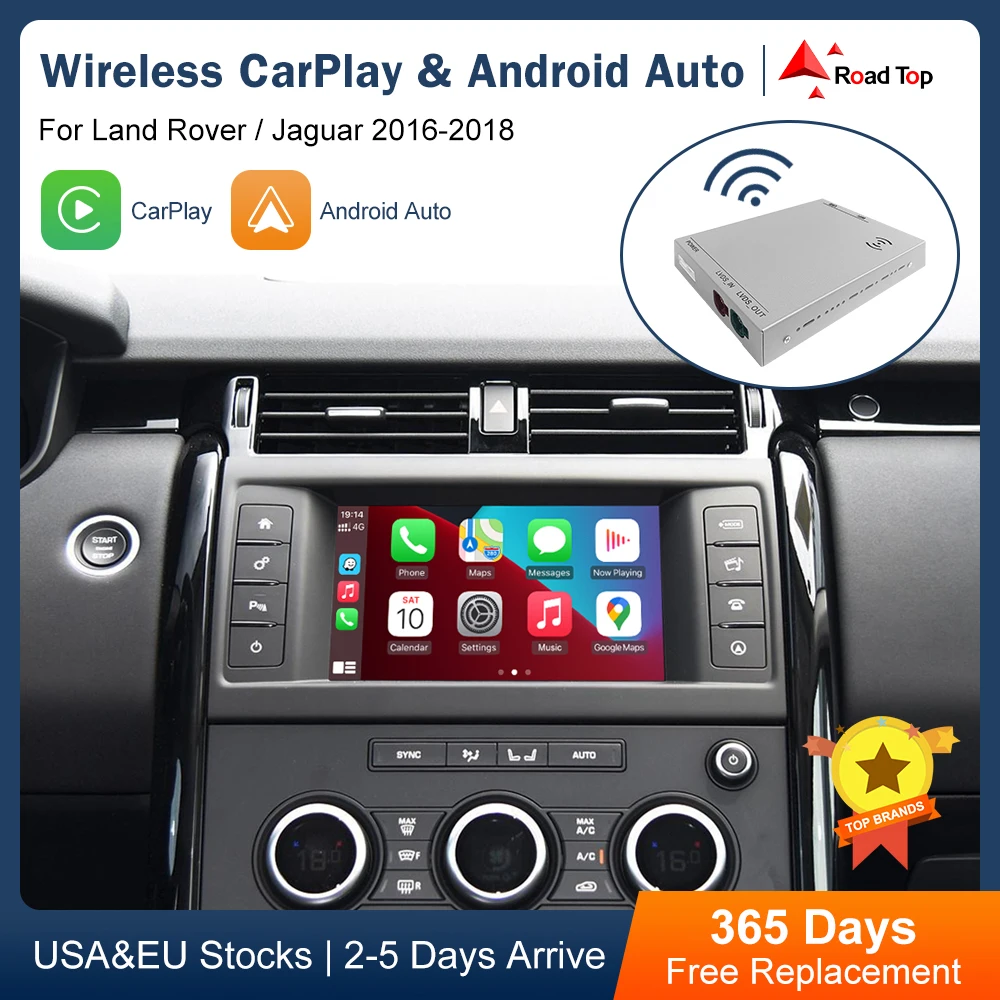 

Wireless Carplay Mirror Link AirPlay Ai Box For Land Rover/Jaguar/Range Rover/Evoque/Discovery 2016-2018 Android Auto Interface