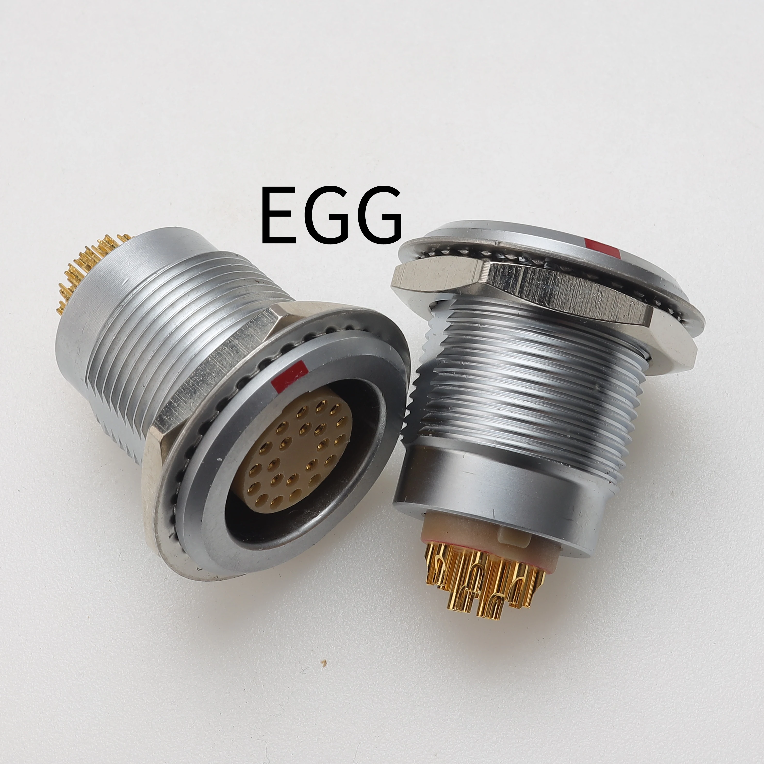 

Авиационный разъем 4B EGG, многополюсный (4p, 6p, 7p, 10p, 12p, 16p, 20p, 24p, 30p, 40p, 48p), самозащелкивающийся, с механизмом Push-pull.
