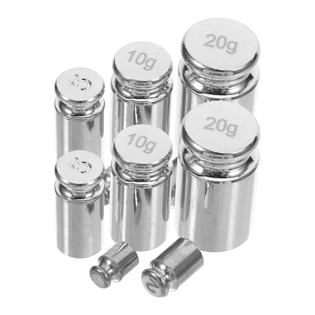 

10Pcs Calibration Weights Set Durable Steel Precision 1g 2g 5G 10g 20g for Digital Scale Jewelry Use