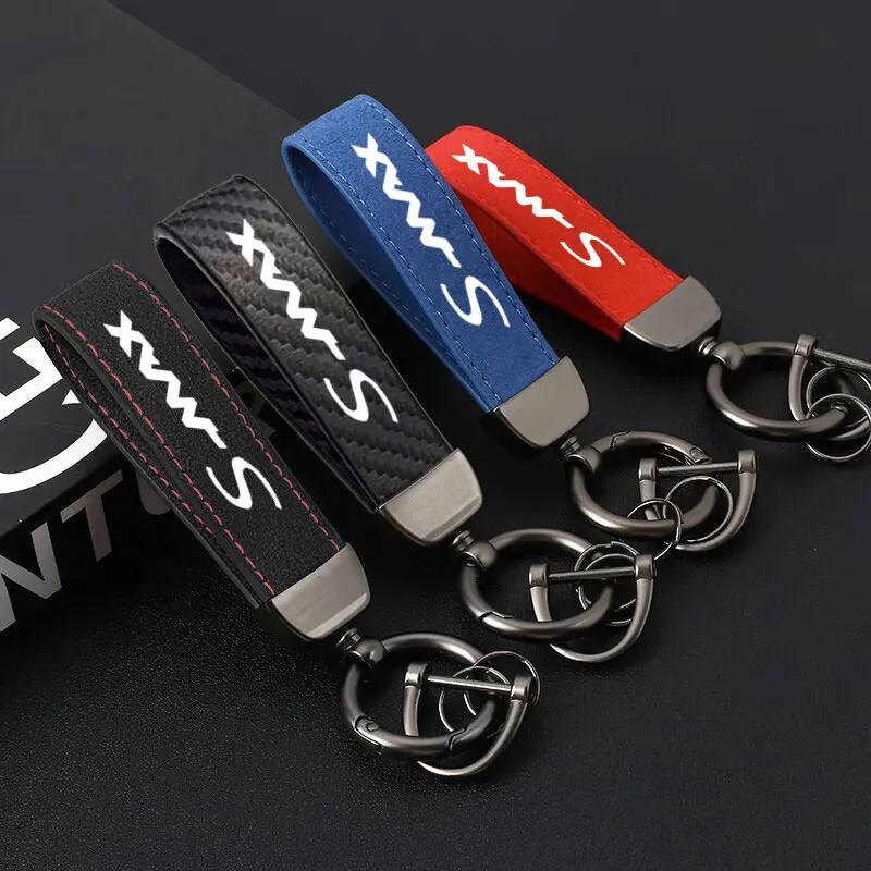 

Luxury Men Women Keychain Horseshoe Buckle Creative DIY Keyring Car Key Chain Jewelry Gift For Ford S-max Accessories Universal