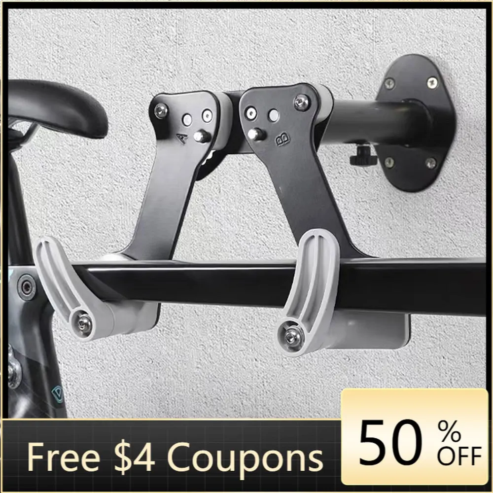 

STLF Universal Bicycle Rack Rotatable Cycling Hanger Hook Bike Wall Mount for Road Mountain Hybrid Bike Storage Made Alloy