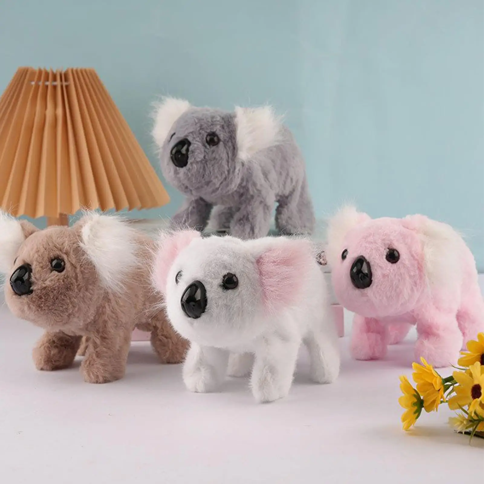 Electric Plush Koala Realistic Soothing Walking Hopping Electric Plush Koala For Children Boys Preschoolers Teens Living Room
