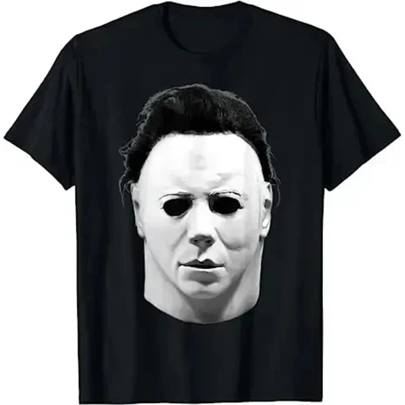 Michael Myers Printed Summer Men T Shirt Fashion Cotton Tshirt Casual Hip Hop Tops Tees Trendy Couple Vintage Harajuku Tshirts