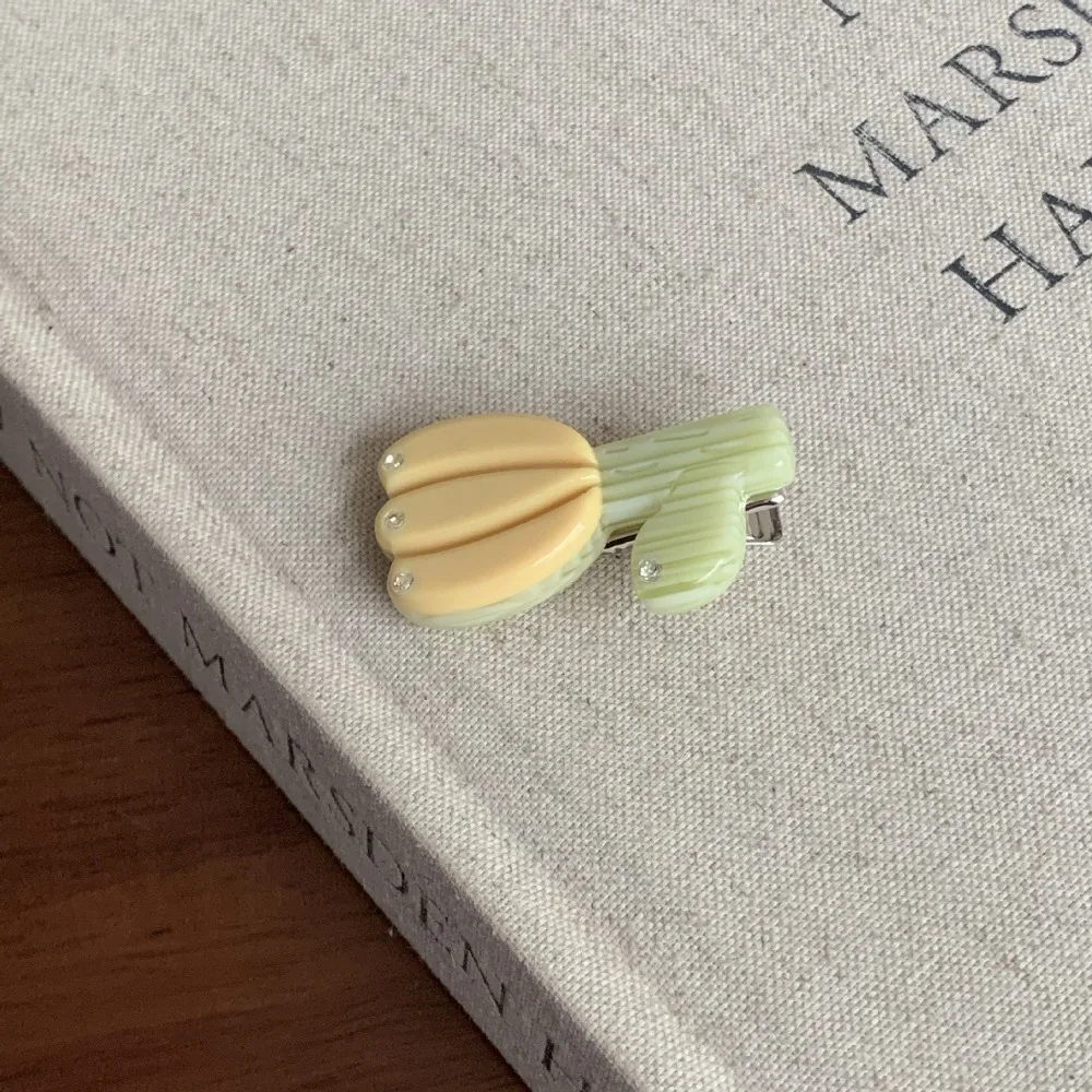 

Креативная заколка для волос-тюльпан со стразами, заколка для челки в корейском стиле, заколка для волос с уксусной кислотой, зажим в виде утконоса, боковой зажим, заколка с цветком для девочек