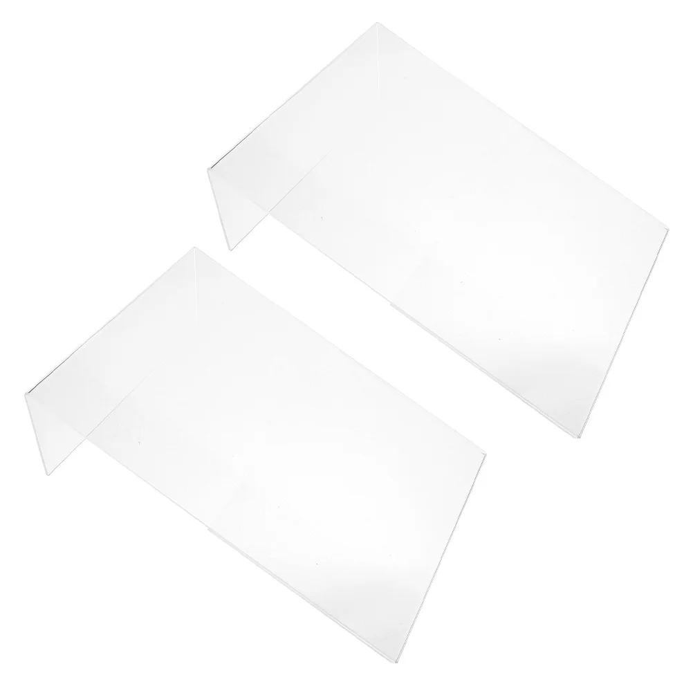

2Pcs Table Sign Holder Clear Acrylic Display Stand Slanted Desktop Menu Sign Holder Durable Acrylic Stand Display Stands,