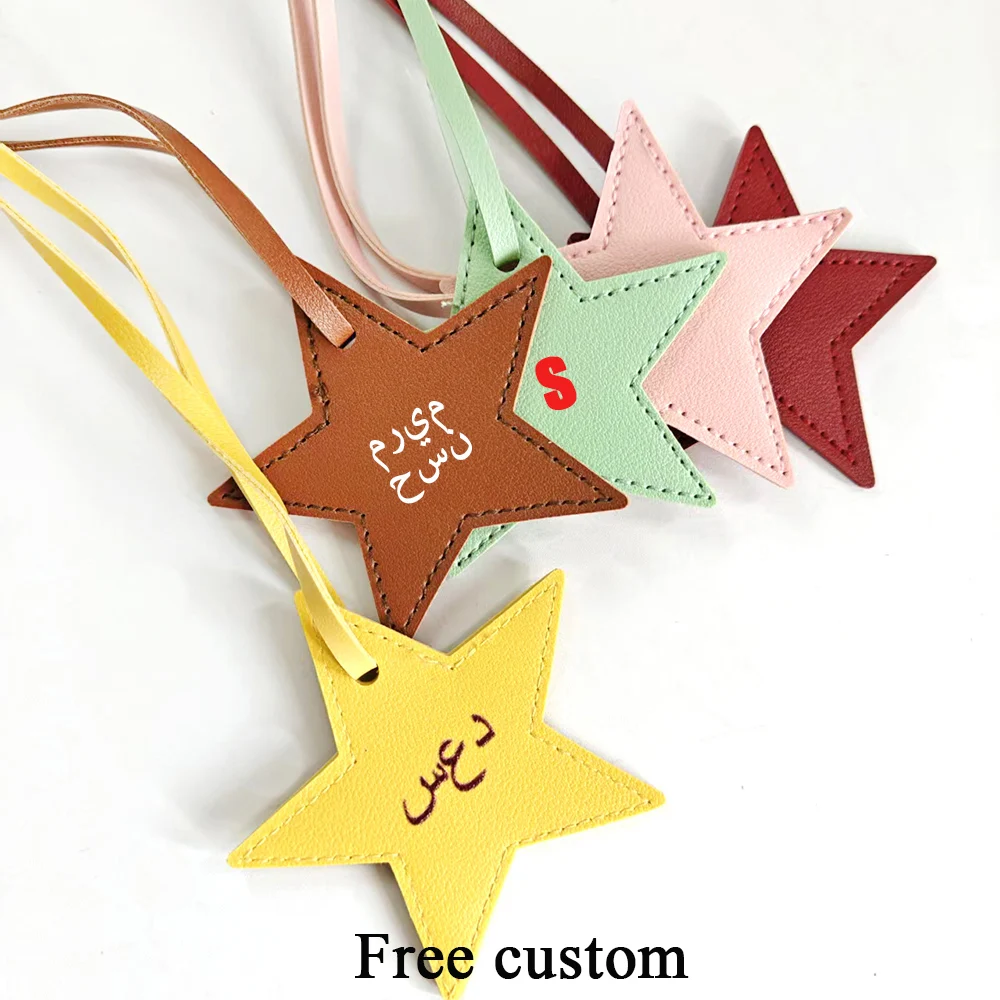 Fancy Custom Arabische Ster Handtas Charme Mode DIY Naam Foto Vrouwen Tas Ornament Gepersonaliseerde Ontwerp Gift Lucky Star Hangers