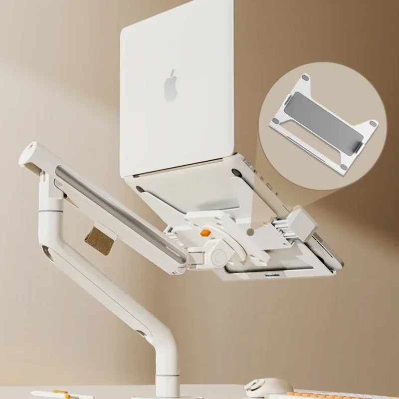 Display bracket manipulator cantilever lifting desktop computer display screen white base