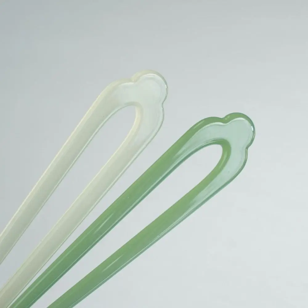 Acetic Acid U Shape Hairpin Chinese Style Hair Sticks for Buns Chinese Style Hair Stick Hanfu Headwear Hair Chopstick