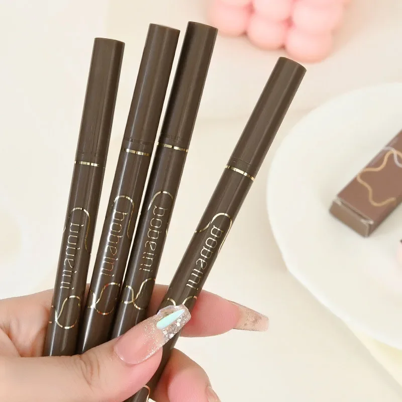 Ultra Fine Matte Liquid Eyeliner Pencil Waterproof Non Smudging Lasting Black Brown 4 Colors Eyelash Pen Eyes Makeup