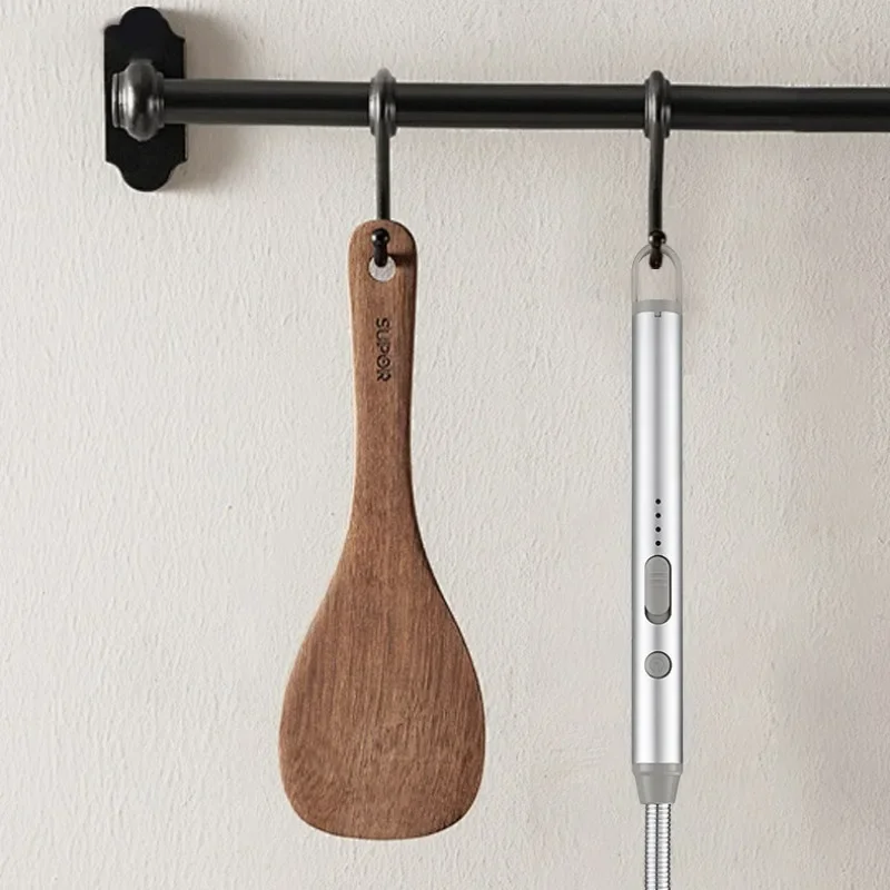 Electronic Pulse Igniter Dual Switch 720 ° Rotation Windproof USB Charging Aromatherapy Candle Gas Stove Igniter Gadgets for Men