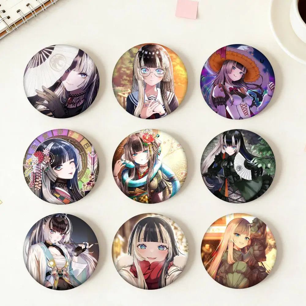 Anime-Mädchen Juufuutei Raden Rundes Abzeichen Kreative Brosche Kleidung Rucksack Accessoires Anstecknadel