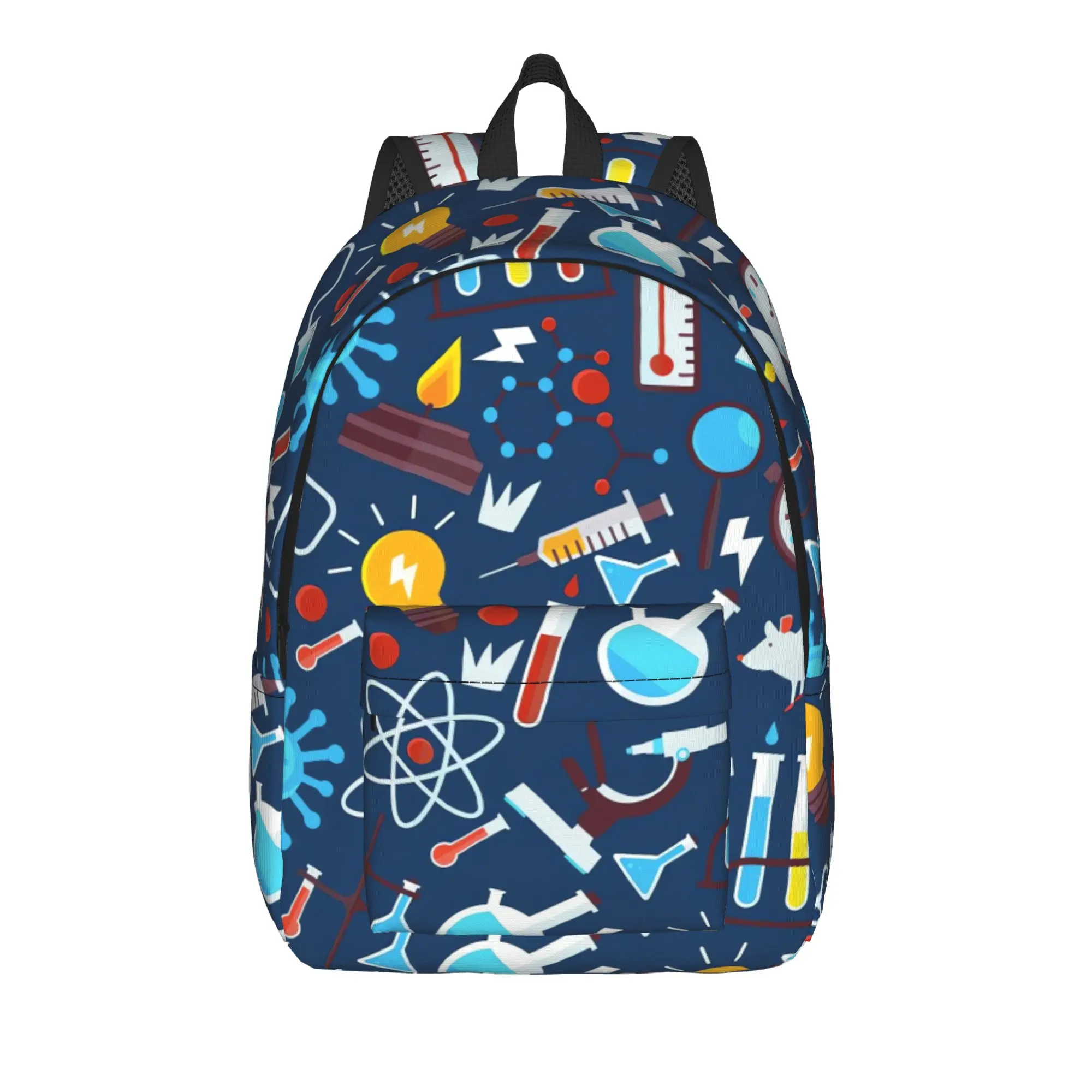 Chemistry Science Test Tubes Lab School Subject Backpack Backpacks Student Unisex Trekking Print High School Bags Rucksack