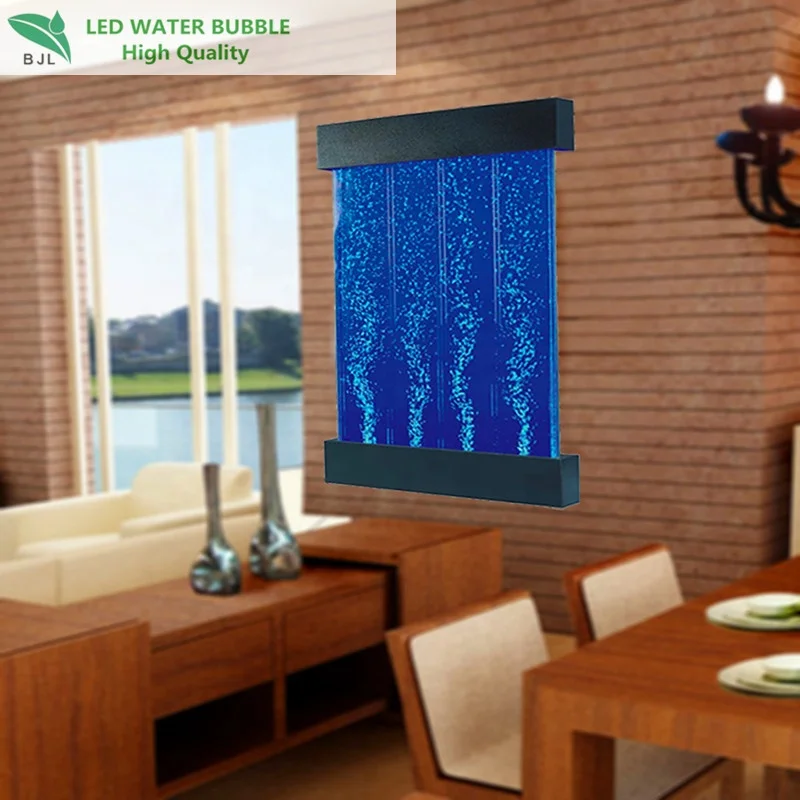 

Customization.Indoor Acrylic LED Color Changing Water Bubble Wall Mounted Decorative Lighting Wall