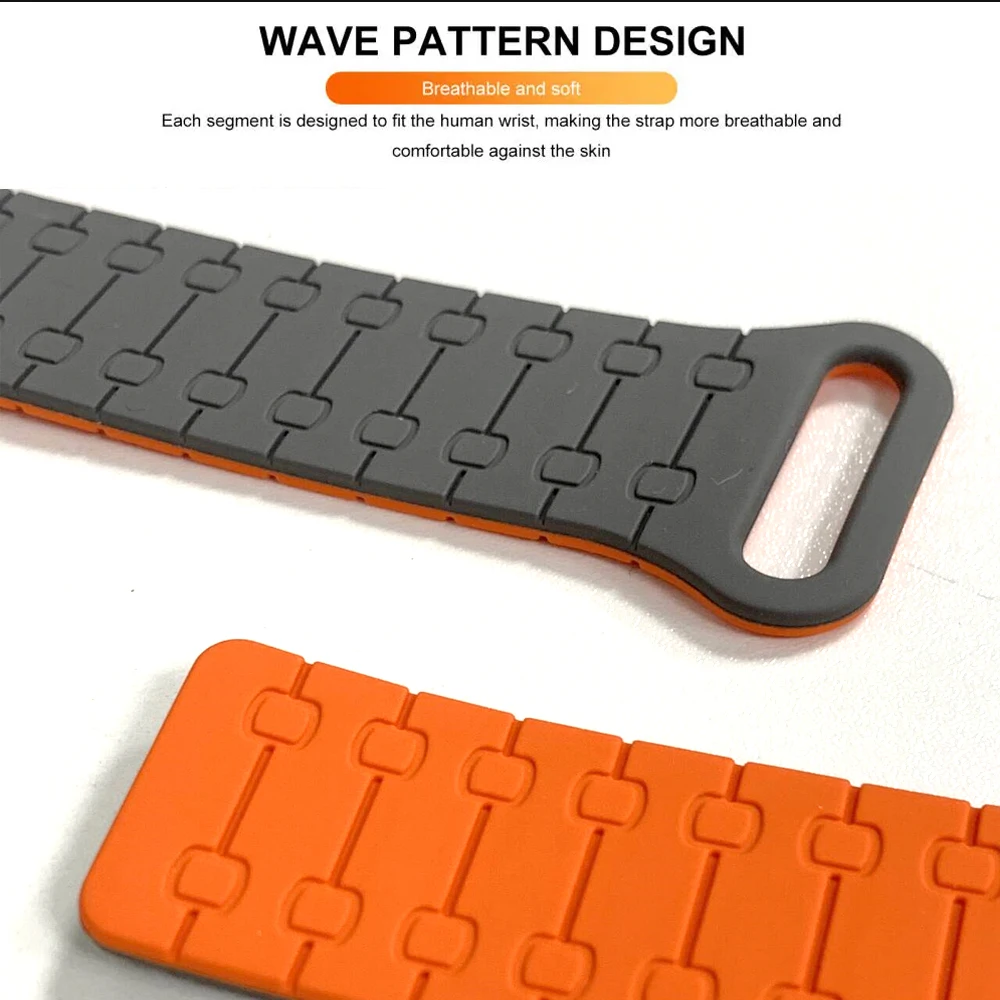 لساعة سامسونج جالاكسي 8 حزام معصم سيليكون مغناطيسي لساعة سامسونج جالاكسي 8 40 44 مللي متر/8 كلاسيكي 46 مللي متر سوار بدون فجوات