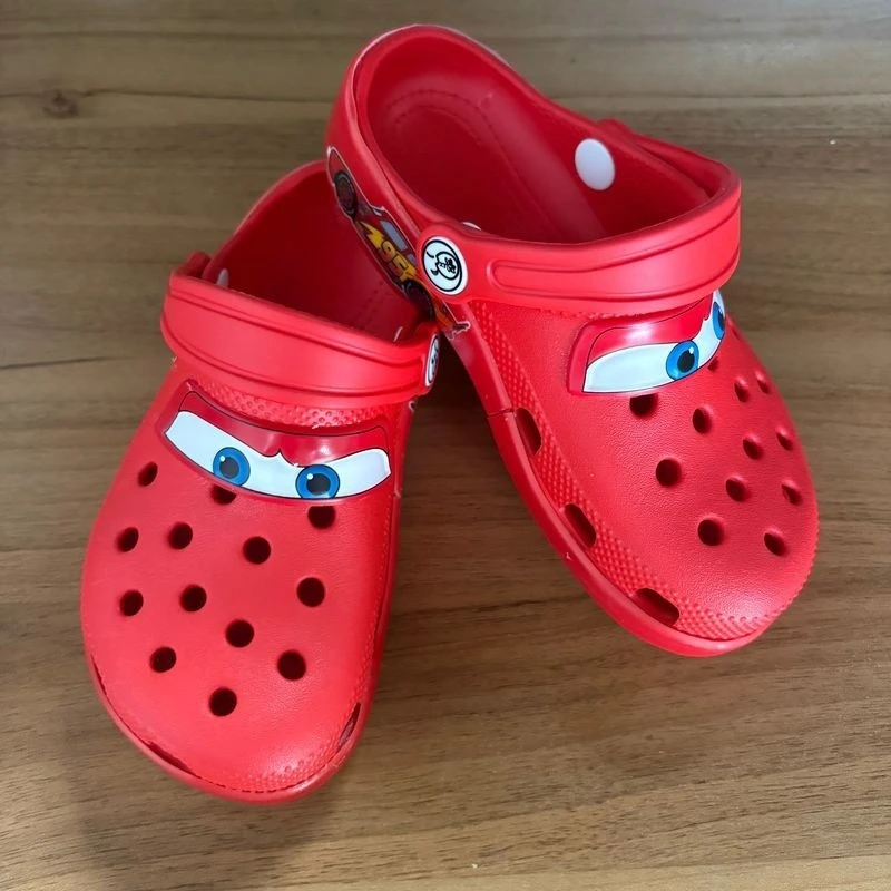 

Anime Children Casual Lightning Mcqueens Slippers Eva Outdoor Non Slip Comfort Shoes Beach Disney Breathable Sandals Kids Gifts
