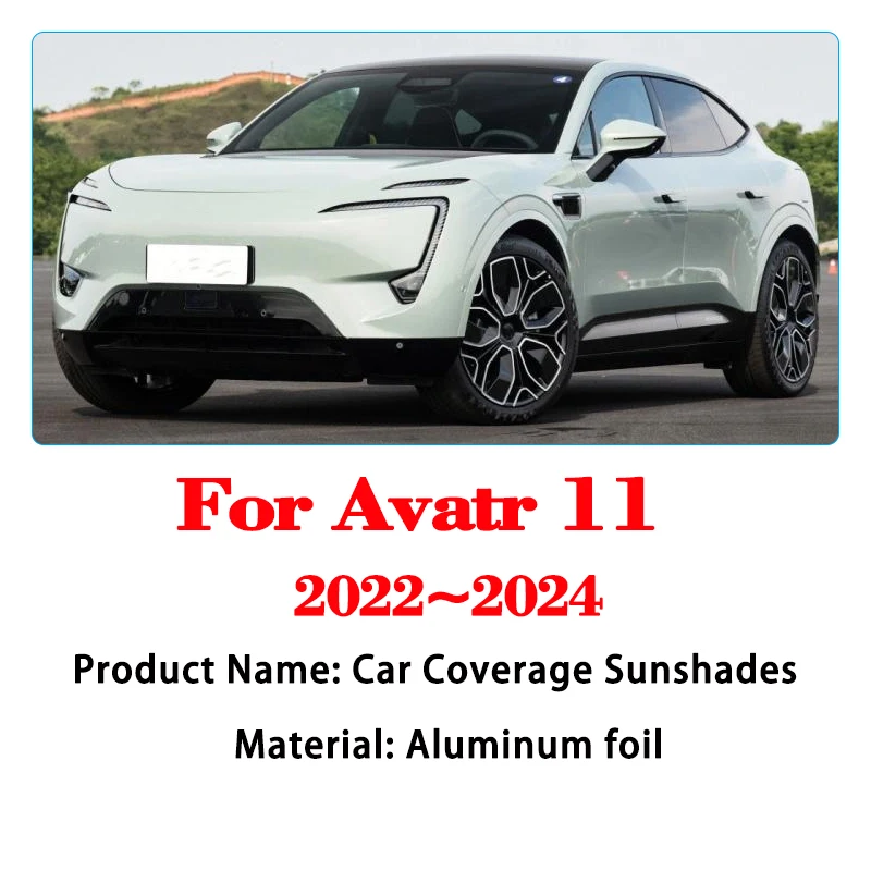 For Avatr 11 E11 2022 2023 2024 Car Windshield Visor Full Window Sun Protection Anti-UV Shaby Sunshades Sticker Auto Accessories