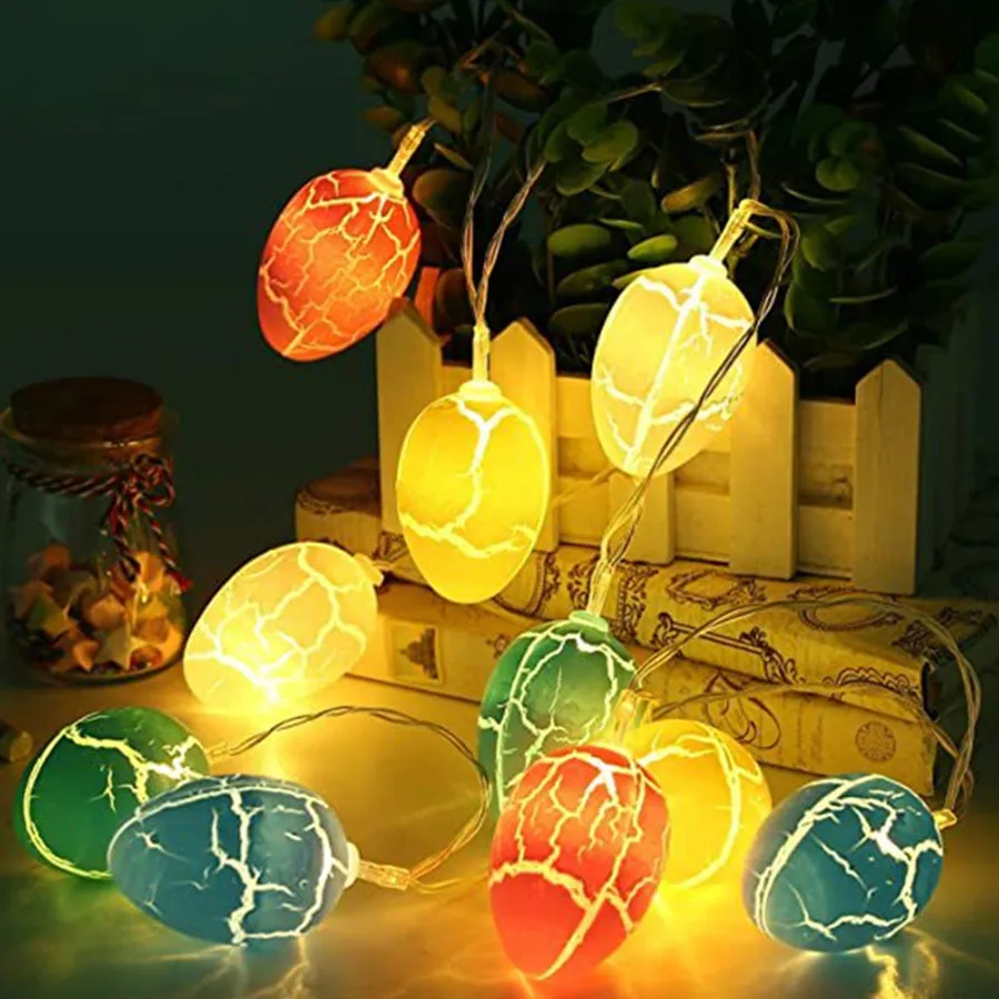 

Battery Powered 3M 20LEDs Christmas Garland Fairy Lights Creative Crack Egg String Lights for Party Wedding Easter Bedroom Decor