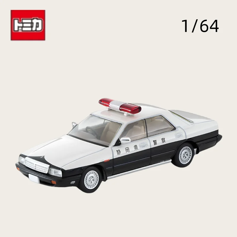 TOMICA TLV 1:64 LV-N288a Nissan Cedric Cima Patrol Shizuoka coche de policía, modelo de juego de marea de coche en miniatura estático de aleación, regalo de juguete para niño.