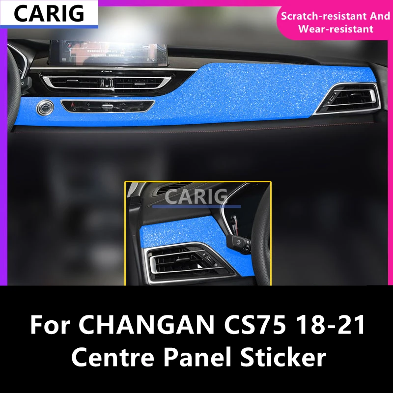 For CHANGAN CS75 18-21 Centre Panel Sticker Carbon Fiber Pattern Protective Film Interior Modification Accessories