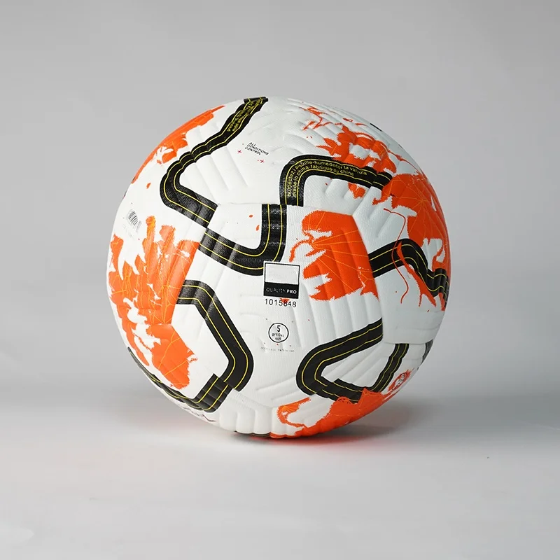 โรงงานขายส่งลูกฟุตบอล PU คุณภาพสูงมาตรฐานดั้งเดิมขนาด 5 สำหรับการฝึกกีฬาและลูกฟุตบอลการแข่งขันอย่างเป็นทางการ