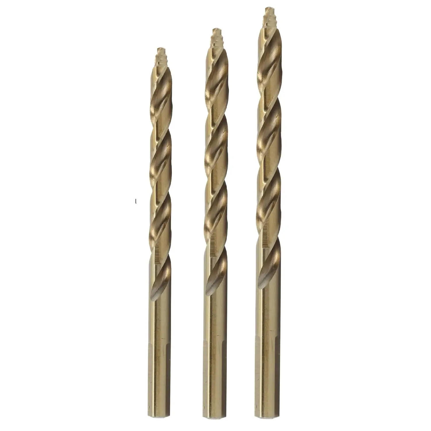 

Cobalt Stepped Point Drill Bit Set, 3-Piece (3/6", 1/4", 5/16")