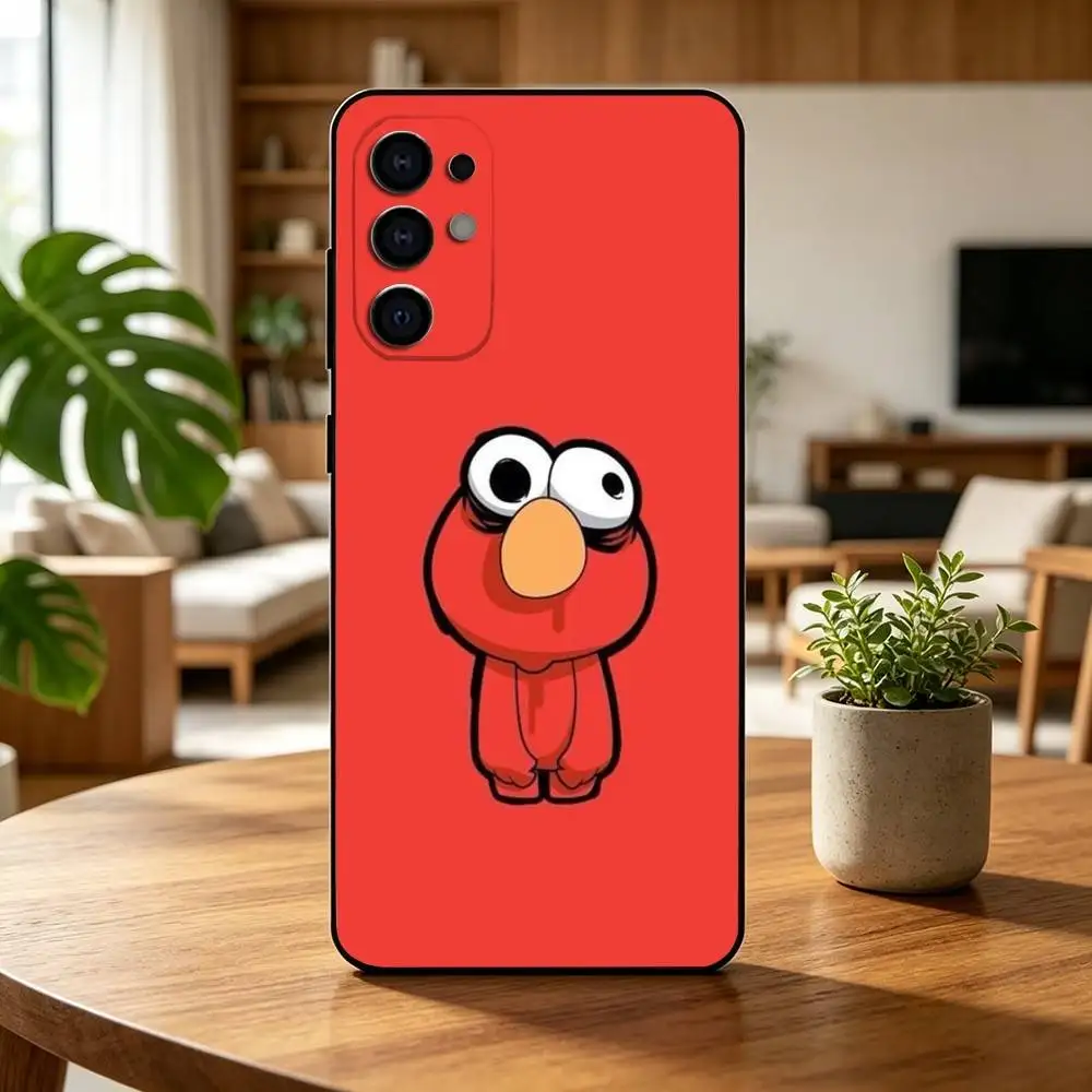E-ElmoS R-Red C-CookiE Phone Case Black Silicone Soft For Samsung S25,S24,S21,S22,S23,S30,Ultra,S20,Plus,Fe,Lite